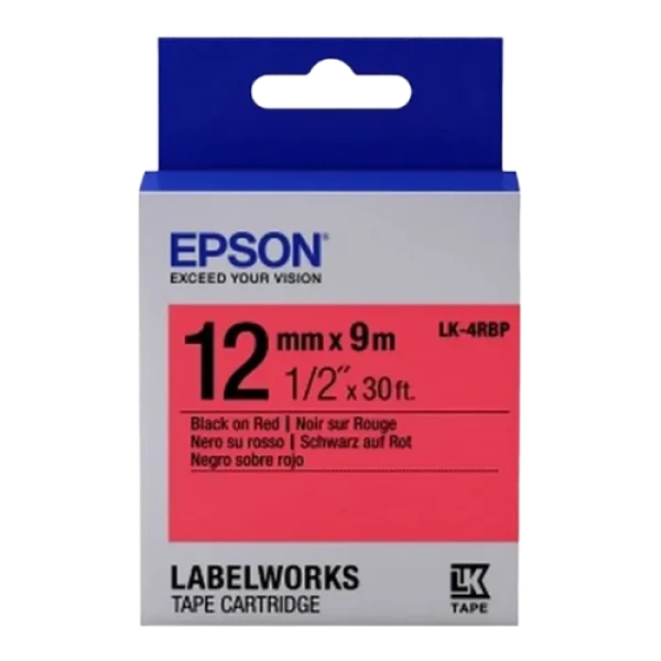 Epson LK-4RBP, 12mm x 9m Epson LK-4RBP, 12mm x 9m