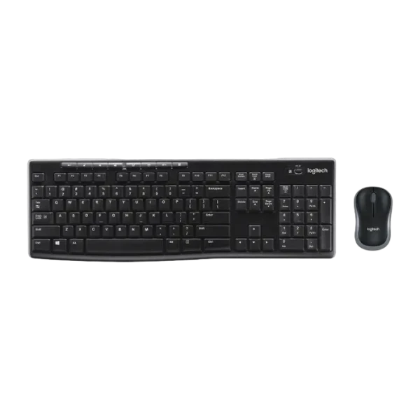 Клавиатура и мышь Logitech MK270, Беспроводное, Чёрный