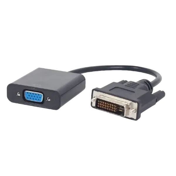 Видеоконвертер Cablexpert A-DVID-VGAF-01, DVI-D (M) - SVGA (F), 0,2м, Чёрный