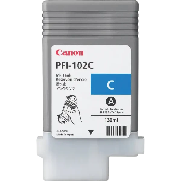 Картридж чернильный Canon PFI-102, 130мл, Голубой Картридж чернильный Canon PFI-102, 130мл, Голубой