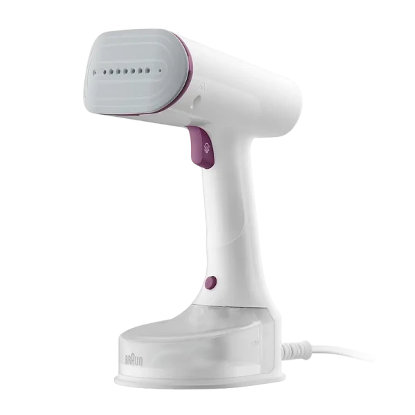 Aparat de călcat vertical cu aburi Braun GS 5011 PU, Alb | Violet Aparat de călcat vertical cu aburi Braun GS 5011 PU, Alb | Violet