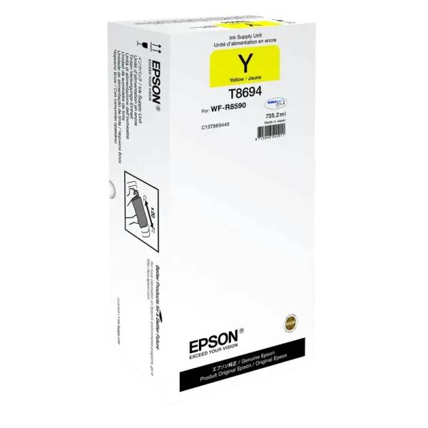 Контейнер с чернилами Epson C13T8694, 1520,5мл, Жёлтый Контейнер с чернилами Epson C13T8694, 1520,5мл, Жёлтый