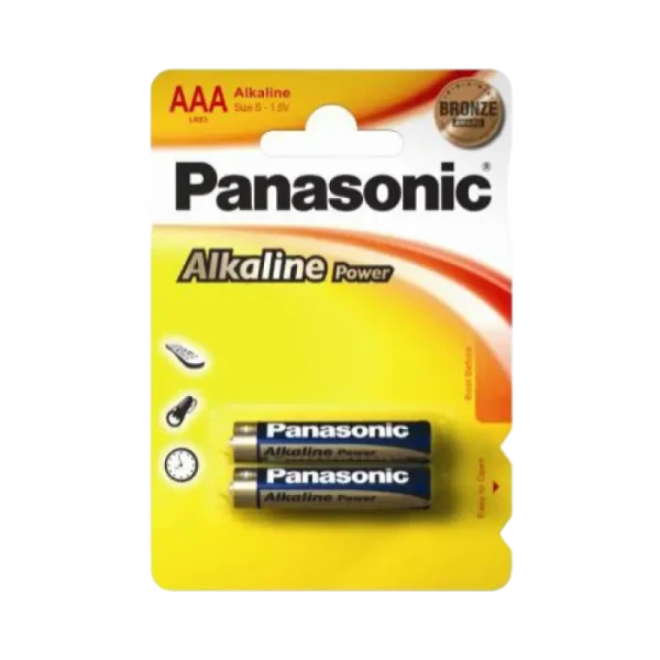 Baterii Panasonic LR03REB, AAA, 2buc. Baterii Panasonic LR03REB, AAA, 2buc.