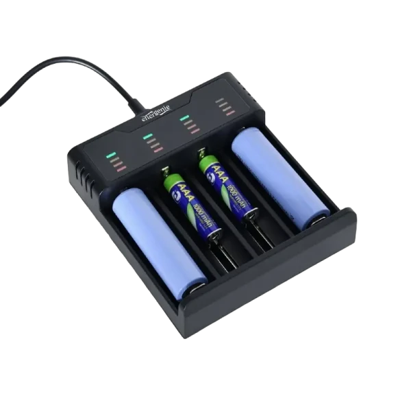 Încărcător Acumulatori Energenie BC-USB-02, Negru Încărcător Acumulatori Energenie BC-USB-02, Negru