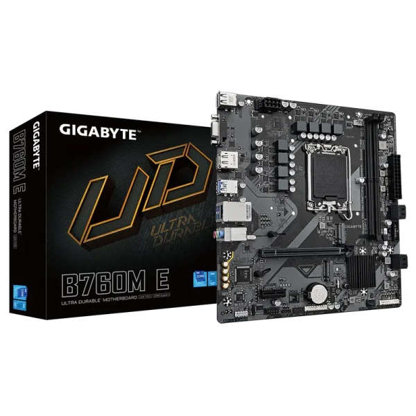 Placă de bază Gigabyte B760M E, LGA1700, Intel B760, Micro-ATX Placă de bază Gigabyte B760M E, LGA1700, Intel B760, Micro-ATX