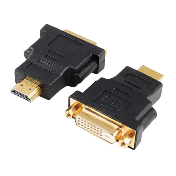Видеоадаптер Cablexpert A-HDMI-DVI-3, HDMI (M) - DVI-D (F), 0,1м, Чёрный Видеоадаптер Cablexpert A-HDMI-DVI-3, HDMI (M) - DVI-D (F), 0,1м, Чёрный