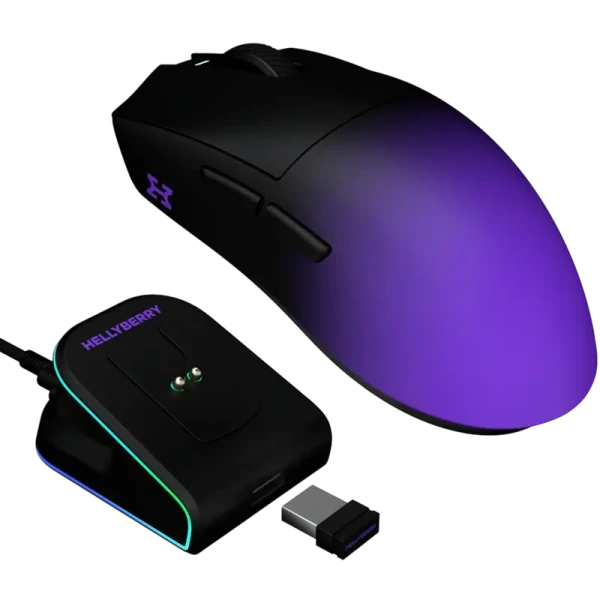 Gaming Mouse HATOR Hellyberry HM47 Pro, Negru | Violet