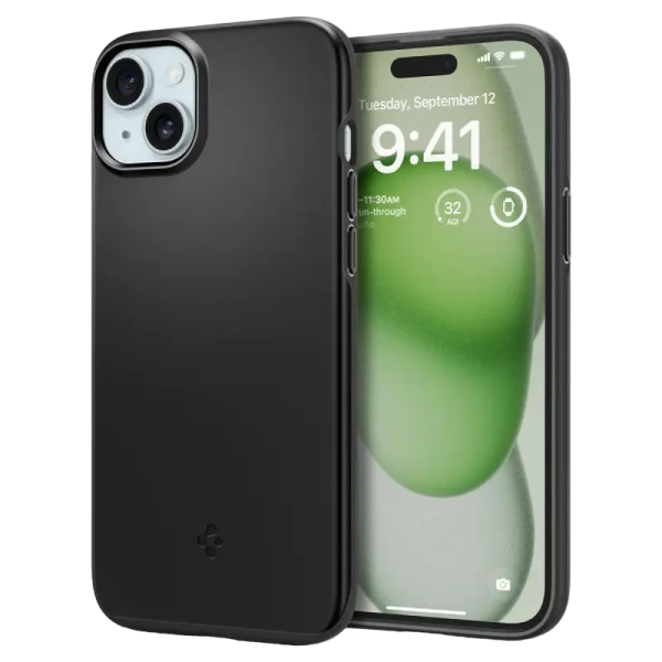 Husă Spigen iPhone 15 Plus Thin Fit, Negru