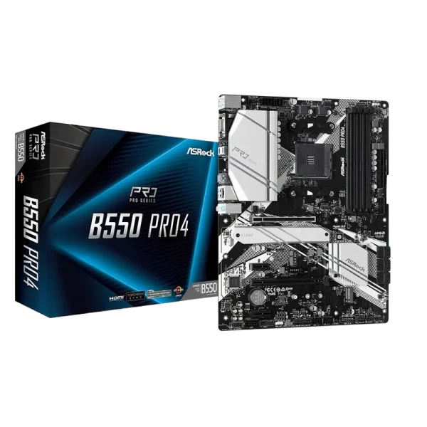 Материнская плата ASRock B550 PRO4, AM4, AMD B550, ATX Материнская плата ASRock B550 PRO4, AM4, AMD B550, ATX