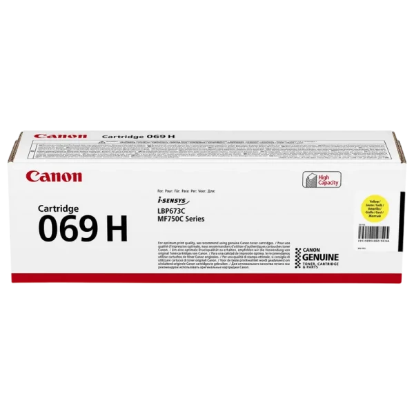 Лазерный картридж Canon CRG-069H, Жёлтый Лазерный картридж Canon CRG-069H, Жёлтый