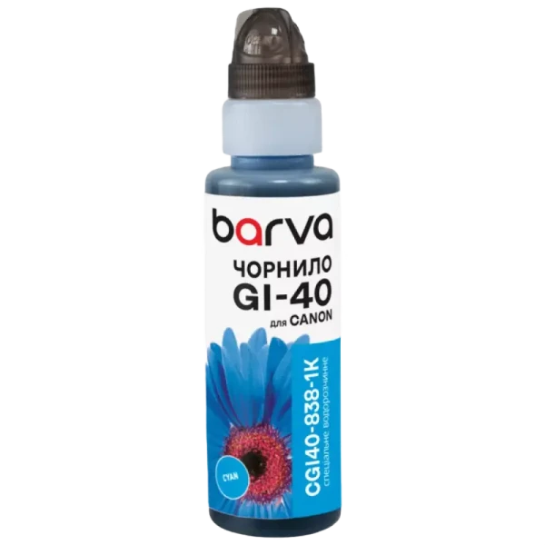 Recipient de cerneală Barva CGI40-838, 100ml, Cyan Recipient de cerneală Barva CGI40-838, 100ml, Cyan