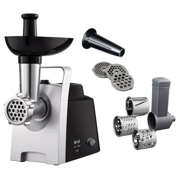 Mașină de tocat carne Tefal NE108831, Negru Argintiu Mașină de tocat carne Tefal NE108831, Negru Argintiu