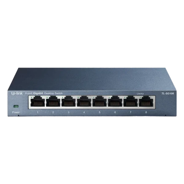 Switch de rețea TP-LINK TL-SG108, 8x 10/100/1000 Mbps Switch de rețea TP-LINK TL-SG108, 8x 10/100/1000 Mbps