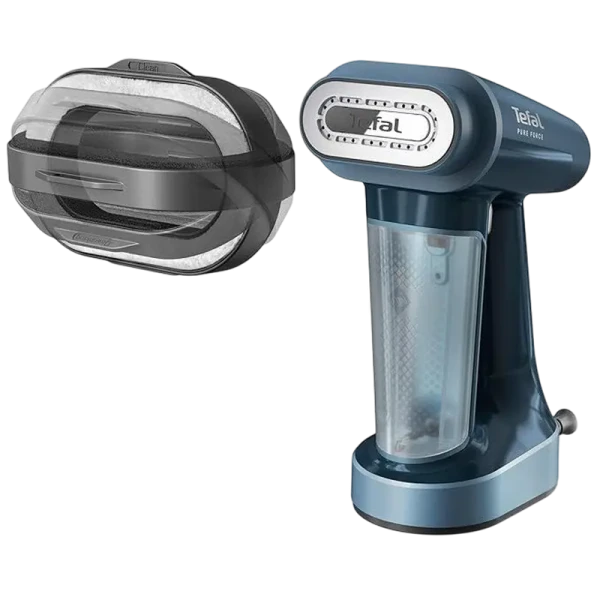 Aparat de călcat vertical cu aburi Tefal DT8755E0, Albastru Aparat de călcat vertical cu aburi Tefal DT8755E0, Albastru