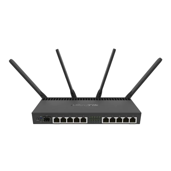 Маршрутизатор MikroTik RB4011iGS+5HacQ2HnD-IN, Чёрный Маршрутизатор MikroTik RB4011iGS+5HacQ2HnD-IN, Чёрный