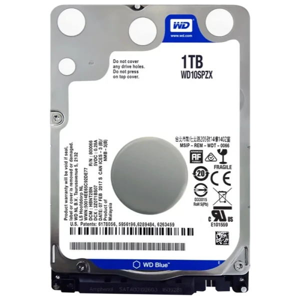 Жесткий диск Western Digital WD Red, 2.5"/7 мм, 1 ТБ