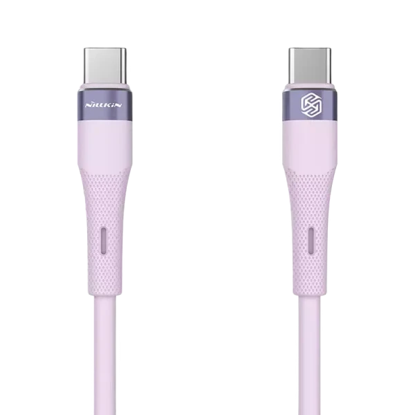 Зарядный кабель Nillkin Type-C to Type-C Cable, Flowspeed, USB Type-C/USB Type-C, 1,2м, Фиолетовый Зарядный кабель Nillkin Type-C to Type-C Cable, Flowspeed, USB Type-C/USB Type-C, 1,2м, Фиолетовый