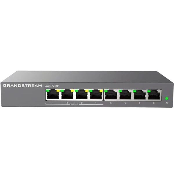 Comutator PoE Grandstream GWN7711P, 4x IEEE 802.3af/at