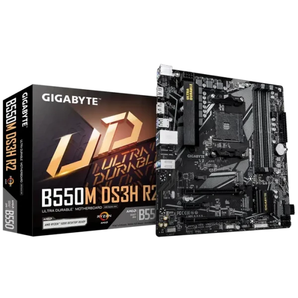 Placă de bază Gigabyte B550M DS3H R2, AM4, AMD B550, Micro-ATX Placă de bază Gigabyte B550M DS3H R2, AM4, AMD B550, Micro-ATX