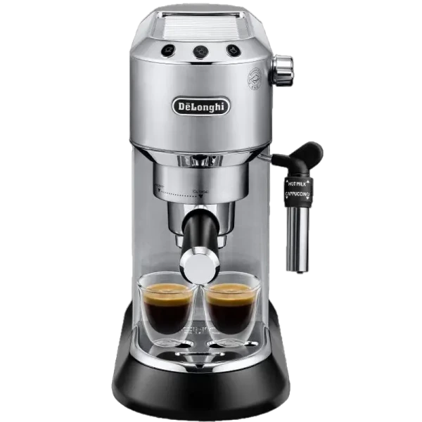 Кофеварка рожковая DeLonghi Dedica Pump Espresso, 1300Вт, Серебристый Кофеварка рожковая DeLonghi Dedica Pump Espresso, 1300Вт, Серебристый