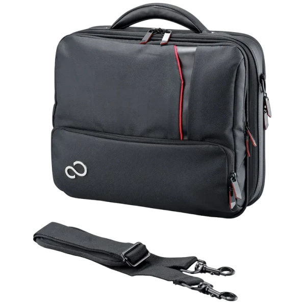 Geantă pentru Laptop Fujitsu Prestige Case Mini, 13.3", Piele artificială, Negru