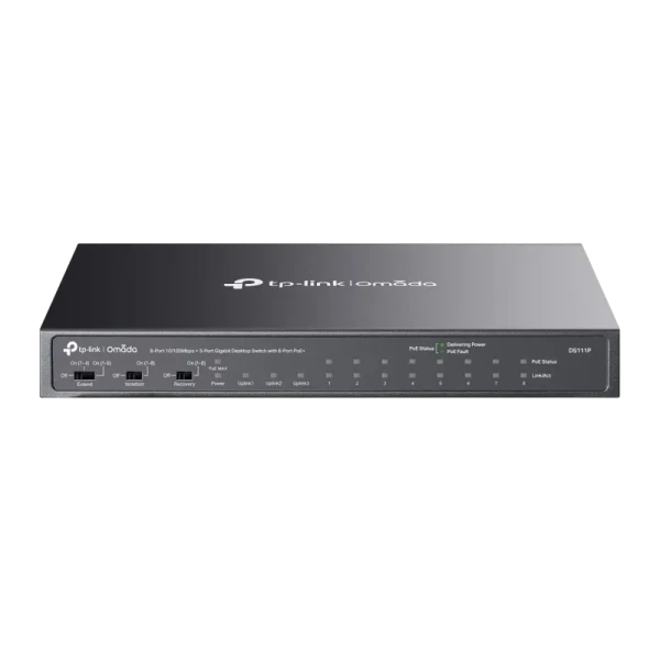 Comutator PoE TP-LINK DS111P, 8x IEEE 802.3af/at PoE+ Ports Comutator PoE TP-LINK DS111P, 8x IEEE 802.3af/at PoE+ Ports