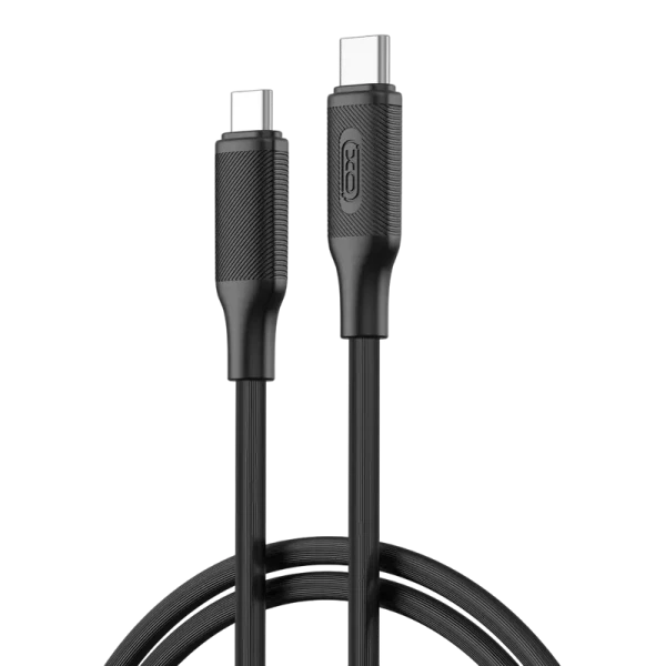 Cablu încărcare și sincronizare XO NB-Q265B, USB Type-C/USB Type-C, 1m, Negru
