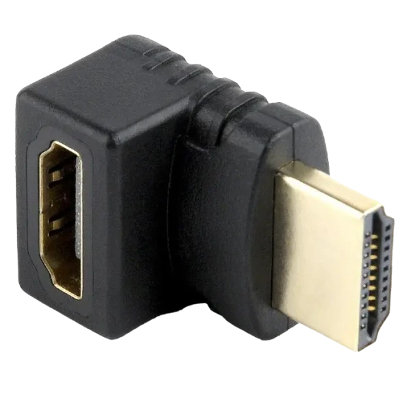 Видеоадаптер Cablexpert A-HDMI270-FML, HDMI (M) - HDMI (F), Чёрный Видеоадаптер Cablexpert A-HDMI270-FML, HDMI (M) - HDMI (F), Чёрный