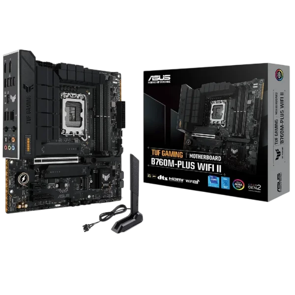 Placă de bază ASUS TUF GAMING B760M-PLUS II, LGA1700, Intel B760, Micro-ATX