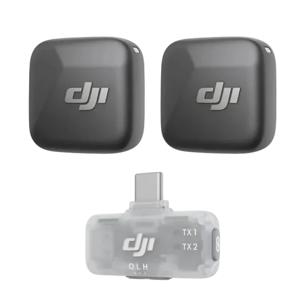 Портативный записывающий микрофон DJI Mic Mini (2TX + 1 Mobile RX), Беспроводной, Черный