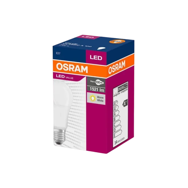 Bec cu LED Osram VALUECLA100 13W/827, E27, Alb Bec cu LED Osram VALUECLA100 13W/827, E27, Alb