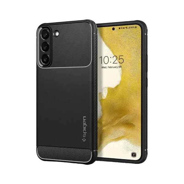 Husă Spigen Samsung S22, Rugged Armor, Negru mat