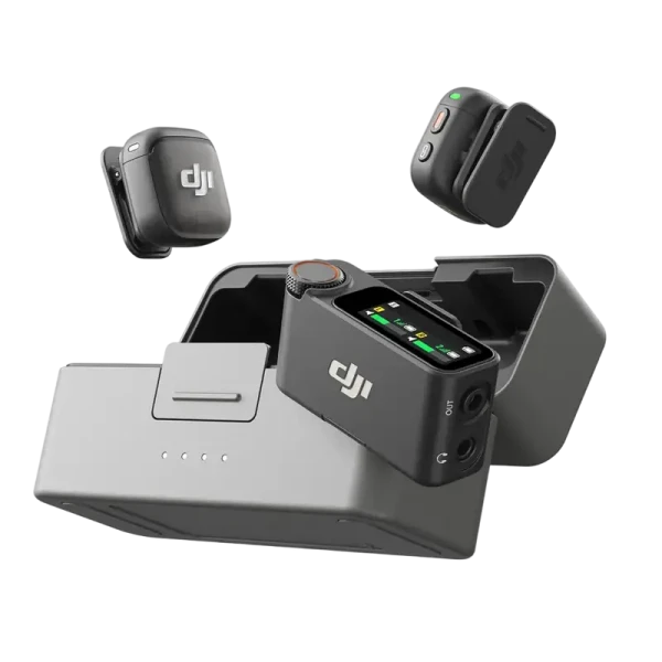 Портативный записывающий микрофон DJI Mic 3 (2 TX + 1 RX + Charging Case), Беспроводной, Черный