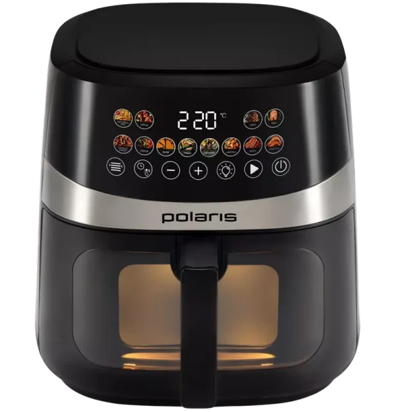Friteuză cu aer cald Polaris PAF 8005W, Negru