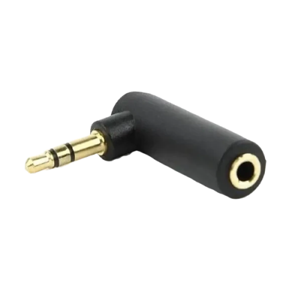 Аудио адаптер Cablexpert A-3.5M-3.5FL, 3.5mm 3-pin (F) - 3.5mm 3-pin (M), Чёрный Аудио адаптер Cablexpert A-3.5M-3.5FL, 3.5mm 3-pin (F) - 3.5mm 3-pin (M), Чёрный
