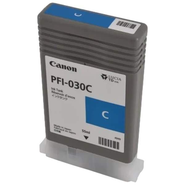 Cartuș de cerneală Canon PFI-030, 55ml, Cyan Cartuș de cerneală Canon PFI-030, 55ml, Cyan
