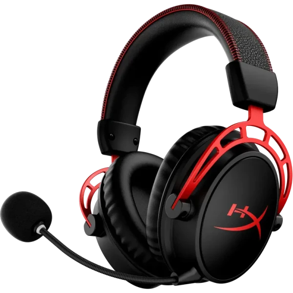Căști gaming HyperX Cloud Alpha Wireless, Fără fir, Negru/Rosu
