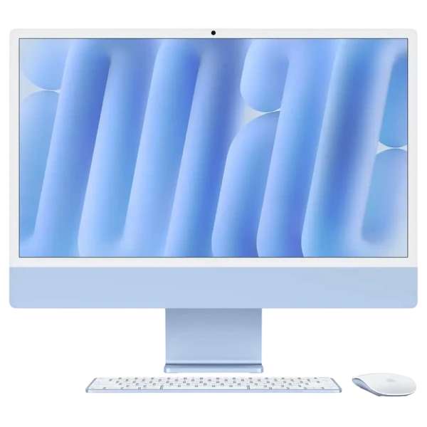 Computer All-in-One Apple iMac A3137, 24", M4 with 10-core CPU and 10-core GPU, 16GB/256GB, macOS Sequoia, Albastru