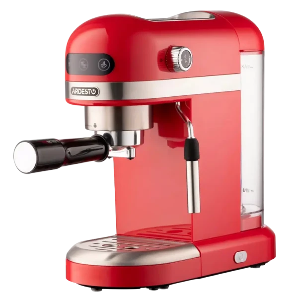 Кофеварка рожковая Ardesto YCM-E1501, 1350Вт, Красный Кофеварка рожковая Ardesto YCM-E1501, 1350Вт, Красный