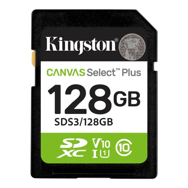 Карта памяти Kingston Canvas Select Plus, 128Гб (SDS3/128GB)