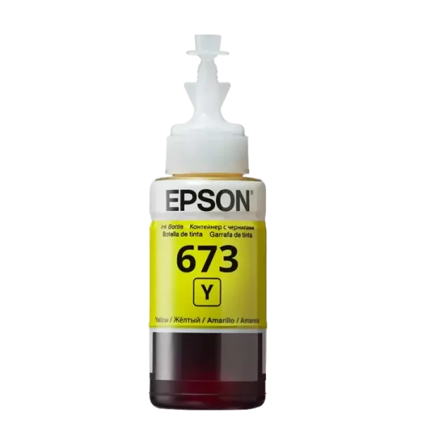 Контейнер с чернилами Epson T673, 70мл, Желтый Контейнер с чернилами Epson T673, 70мл, Желтый