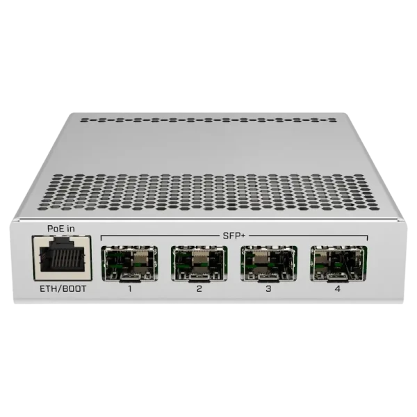 Comutator Router MikroTik CRS305-1G-4S+IN, Argintiu Comutator Router MikroTik CRS305-1G-4S+IN, Argintiu