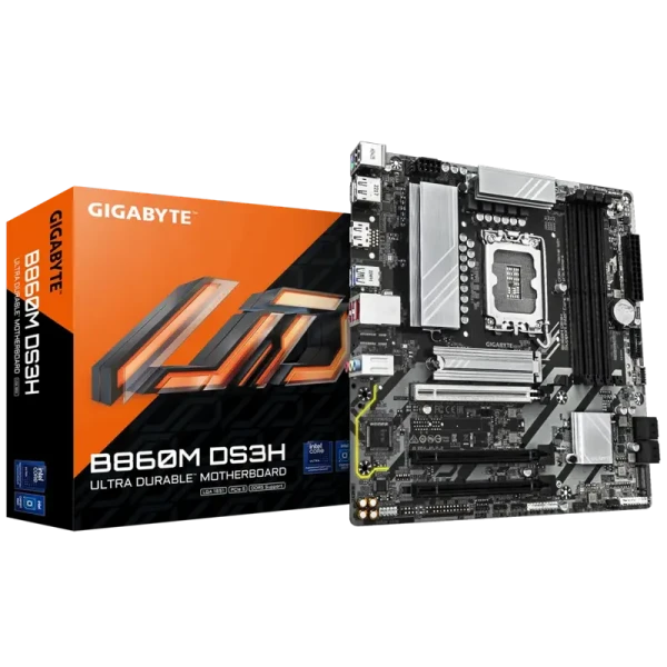 Материнская плата Gigabyte B860M DS3H, LGA1851, Intel B860, Micro-ATX