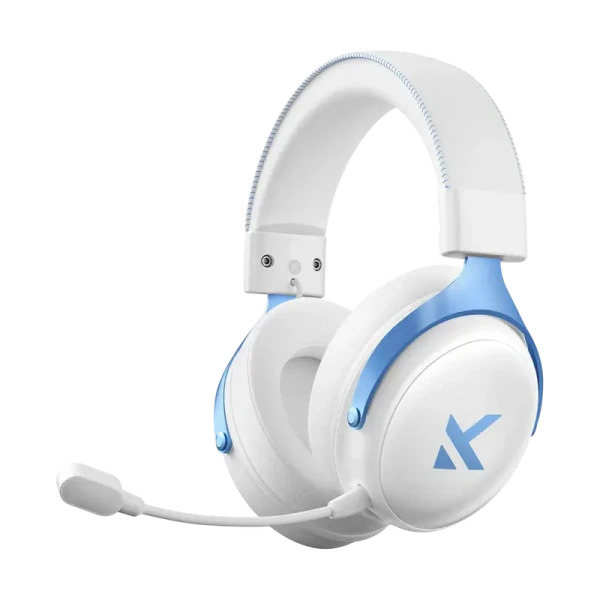 Căști gaming MCHOSE V9 Pro, Fără fir/Cu fir, Sky White
