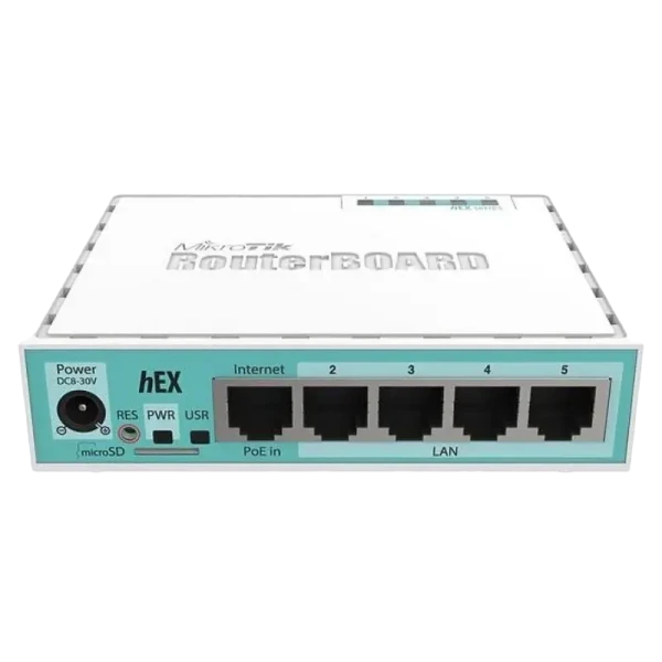 Маршрутизатор MikroTik hEX, Белый Маршрутизатор MikroTik hEX, Белый