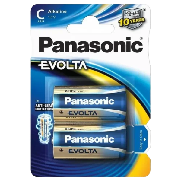 Baterii Panasonic LR14EGE, C, 2buc. Baterii Panasonic LR14EGE, C, 2buc.