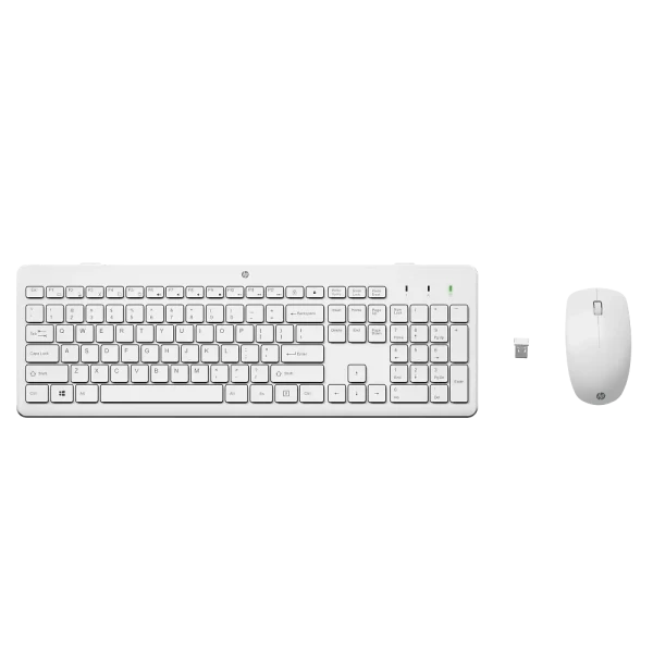 Set Tastatură + Mouse HP 230, Fără fir, Alb Set Tastatură + Mouse HP 230, Fără fir, Alb
