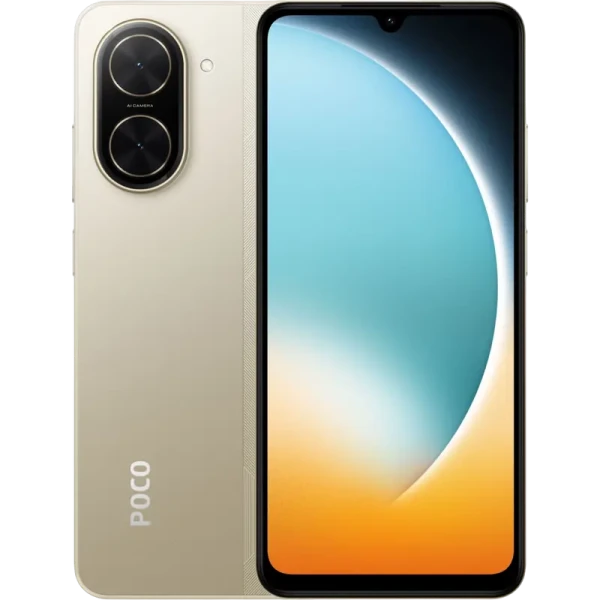 Smartphone Xiaomi Poco C71, 4GB/128GB, Auriu Smartphone Xiaomi Poco C71, 4GB/128GB, Auriu