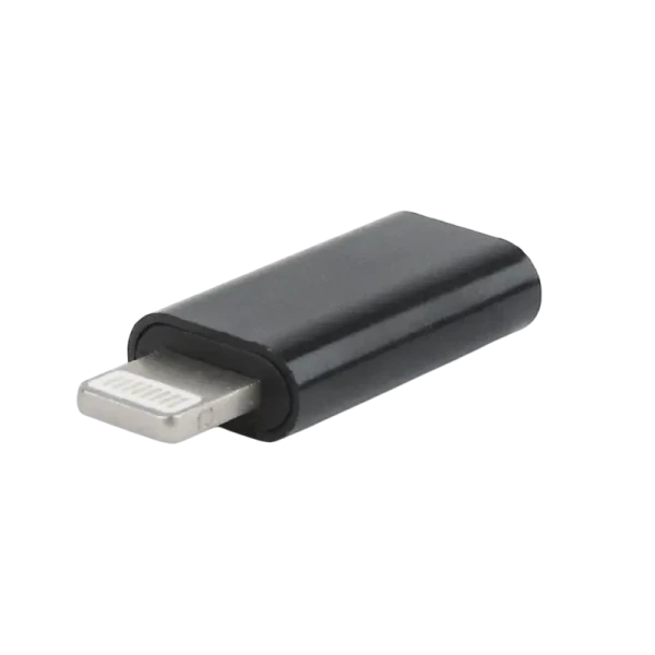 Audio Adaptor Cablexpert A-USB-CF8PM-01, Lightning - USB Type-C, Negru Audio Adaptor Cablexpert A-USB-CF8PM-01, Lightning - USB Type-C, Negru