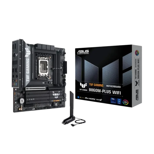 Placă de bază ASUS TUF GAMING B860M-PLUS WIFI, LGA1851, AMD B860, Micro-ATX